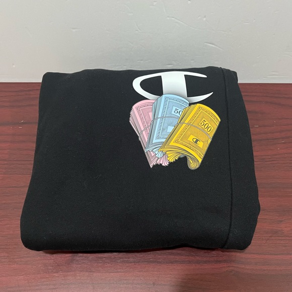 Champion x Monopoly, Reverse Weave Sweatpants, Black - Picture 2 of 16